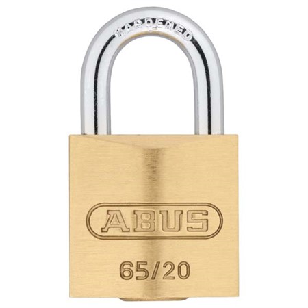 HÄNGLÅS 65/20 MÄSSING ABUS