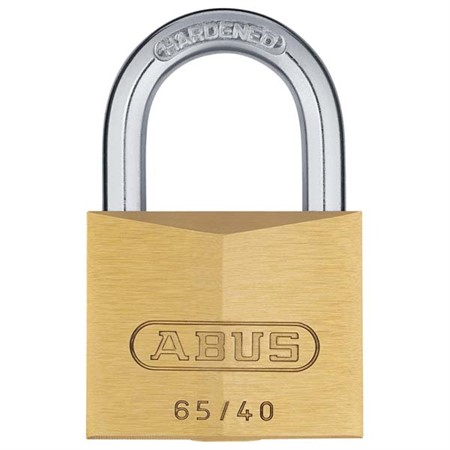 HÄNGLÅS 65/40 MÄSSING ABUS