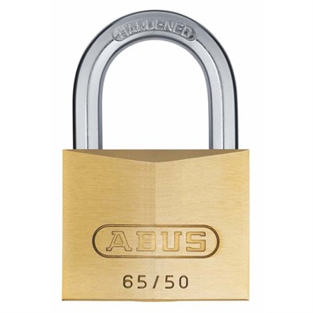 HÄNGLÅS 65/50 MÄSSING ABUS