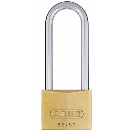 HÄNGLÅS 65/50 HB 80 MÄSSING ABUS